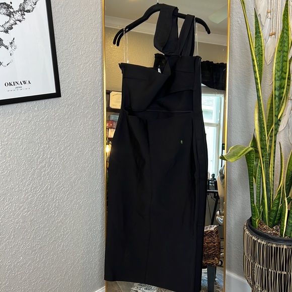 HOUSE OF CB 'Aina' Black Cut Out Bandage Midi Dress NWOT - Picture 7 of 9